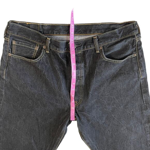 Levis 501 Mens Jeans Size 38 Original Fit Button Fly Straight Leg Inseam 31" - Picture 10 of 12